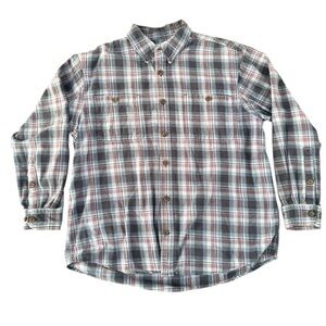 Duluth Trading Co Plaid Casual Shirt